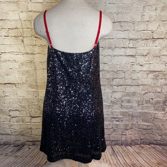 DKNY stretchy sequin slip dress - Picture 5 of 8